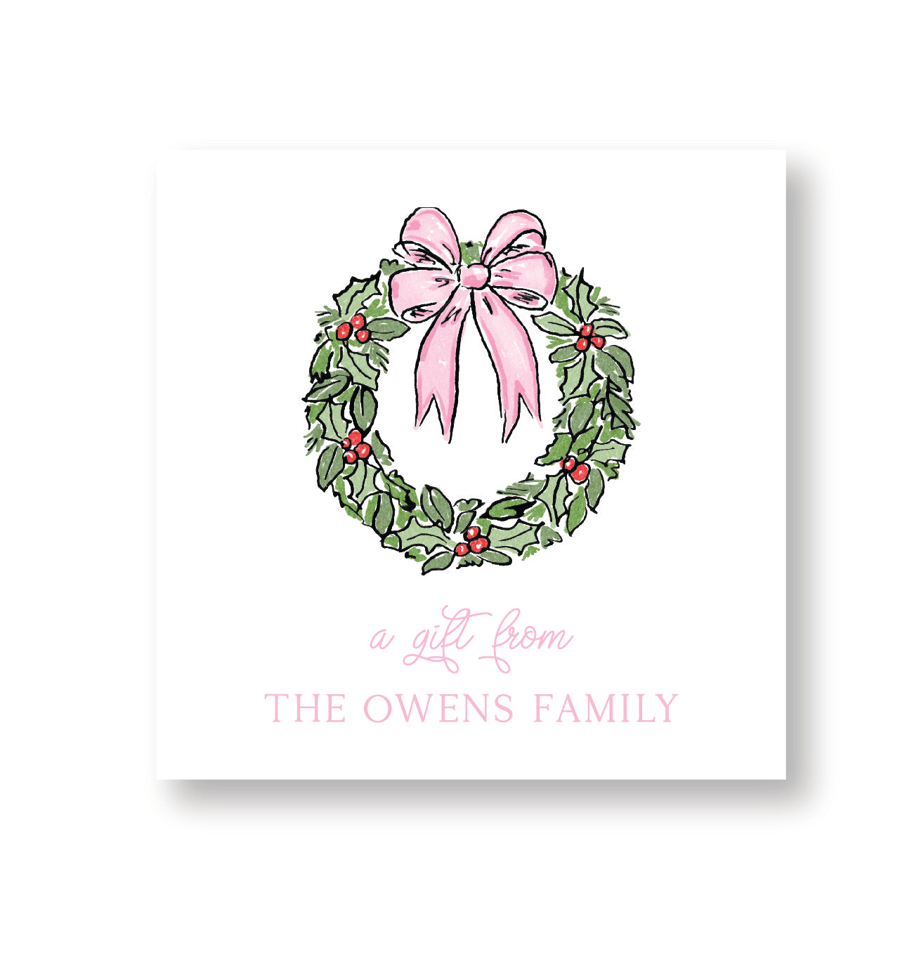 Pink Festive Wreath