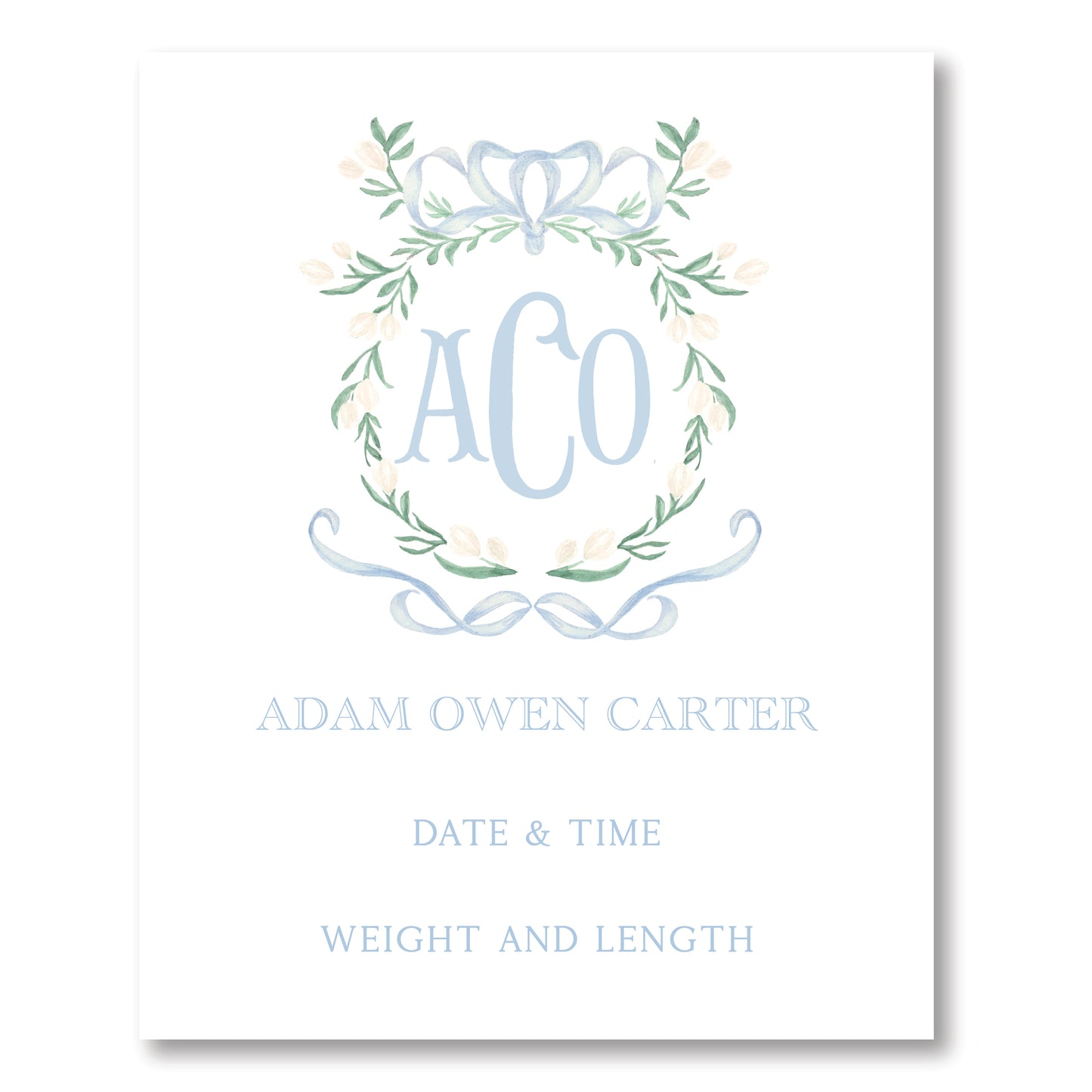 Blue Secret Garden Hospital Sign