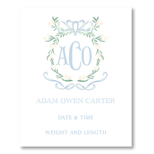 Blue Secret Garden Hospital Sign