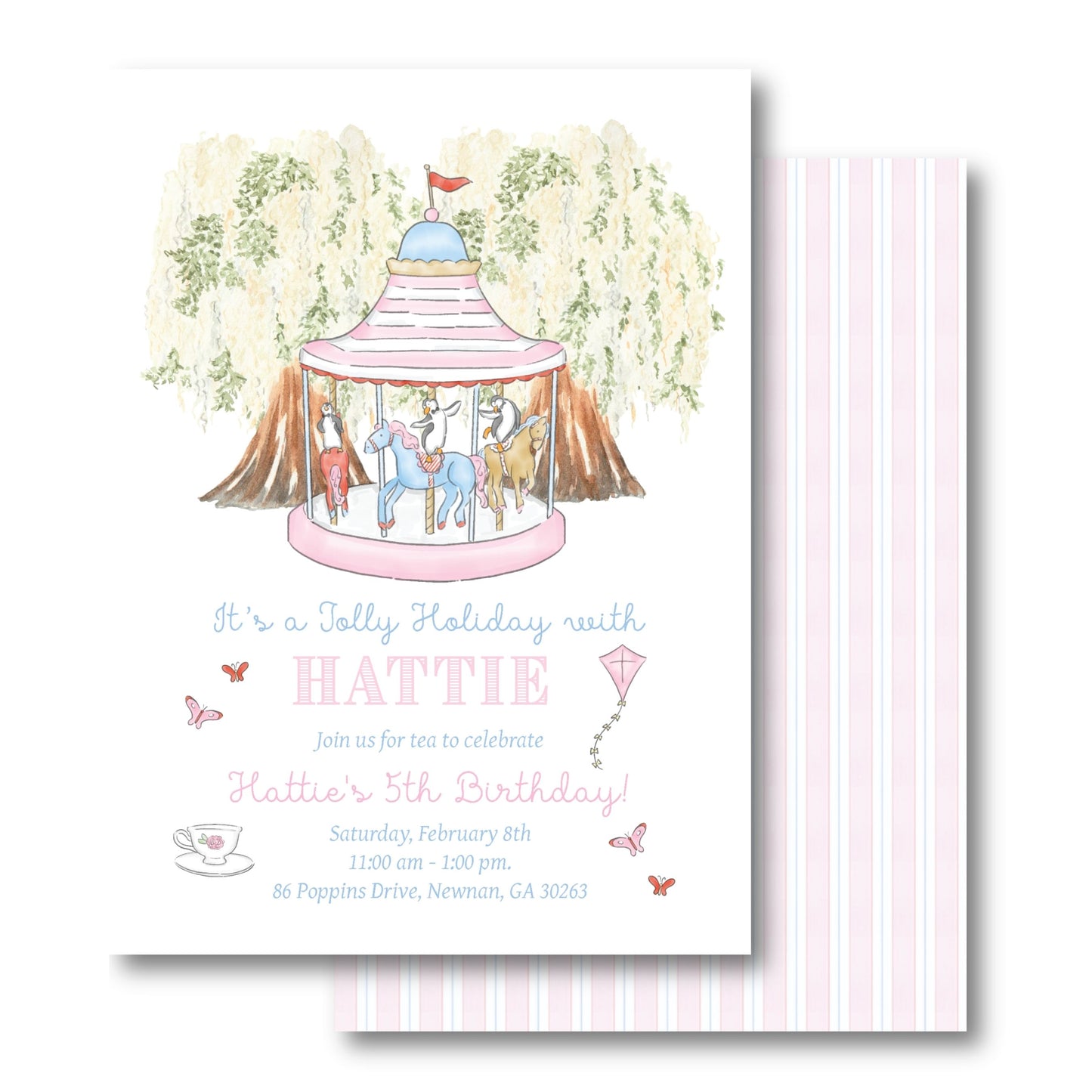 Mary Poppins Invitation