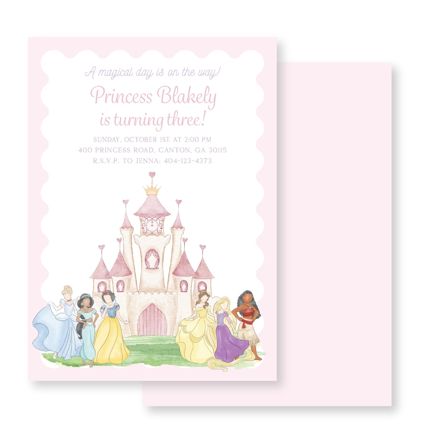 Princess Castle Invitation