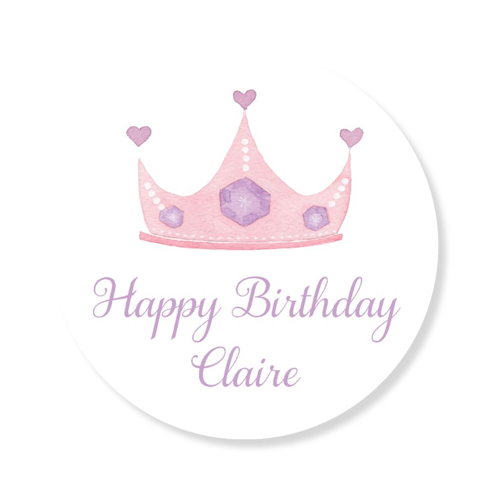 Princess Stickers (Round)
