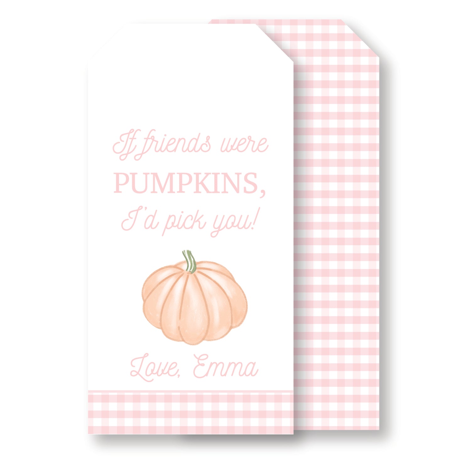 Pink Pumpkin tag