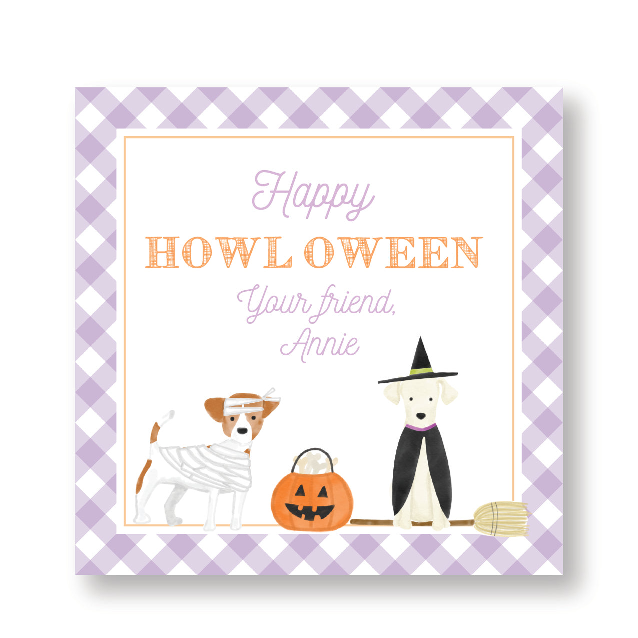 Purple Happy Howl-oween