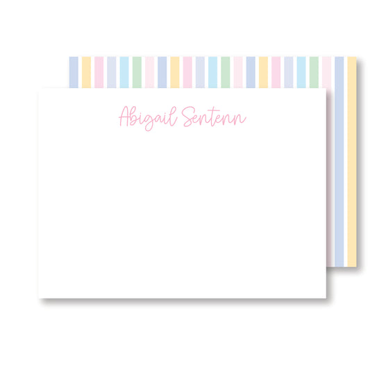 Rainbow Stripe Stationery