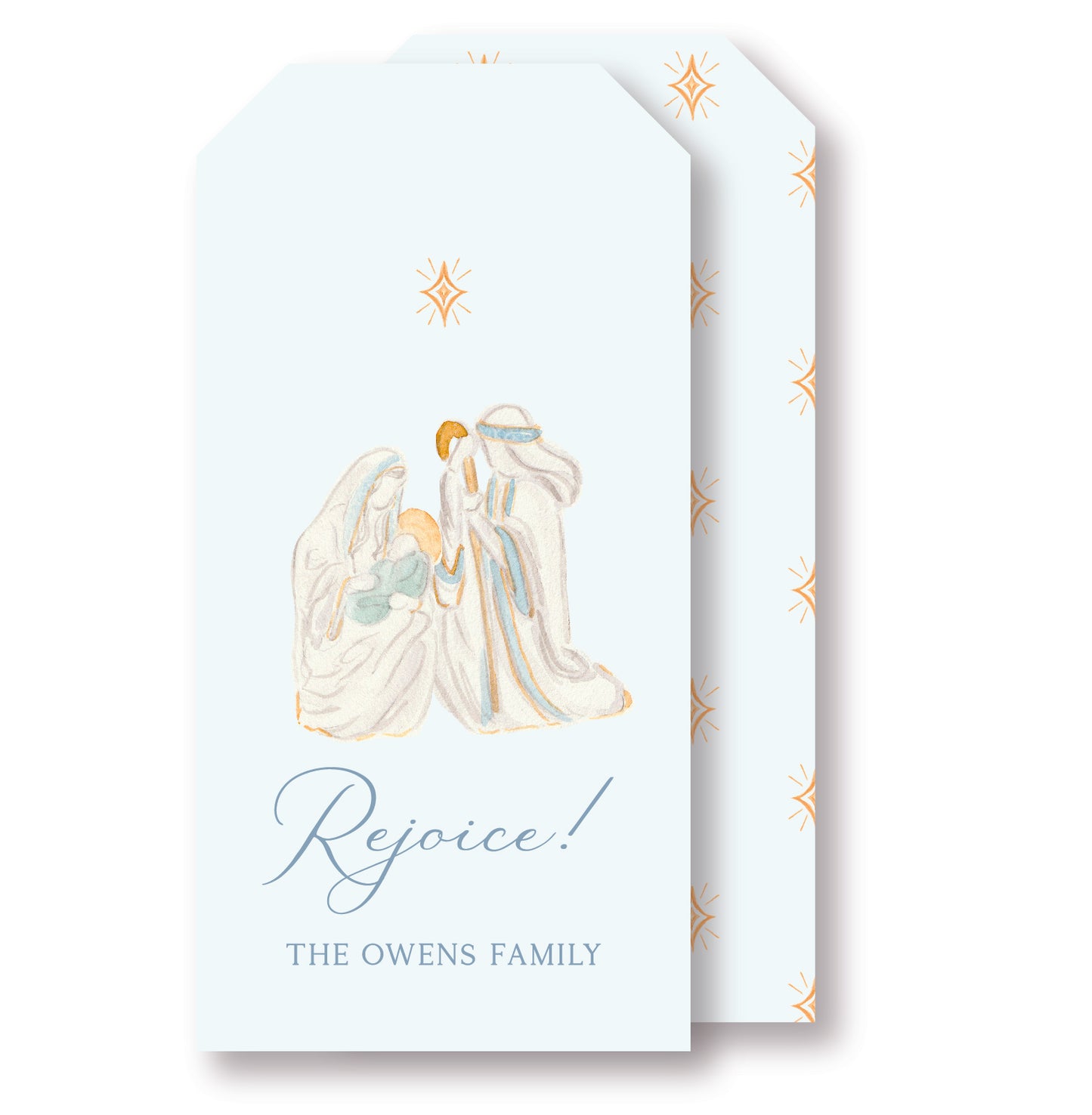 Rejoice Christmas Tag