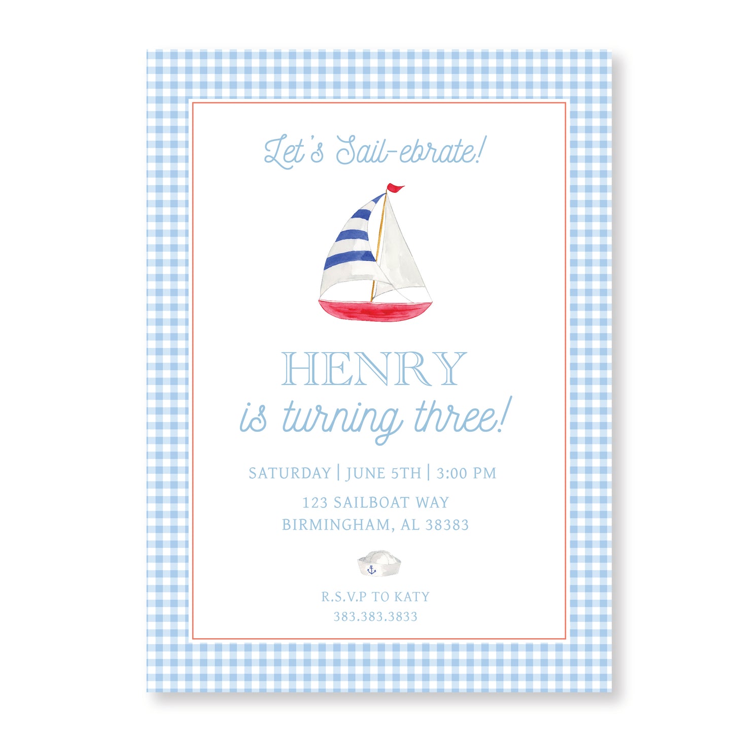 Sailboat Invitation