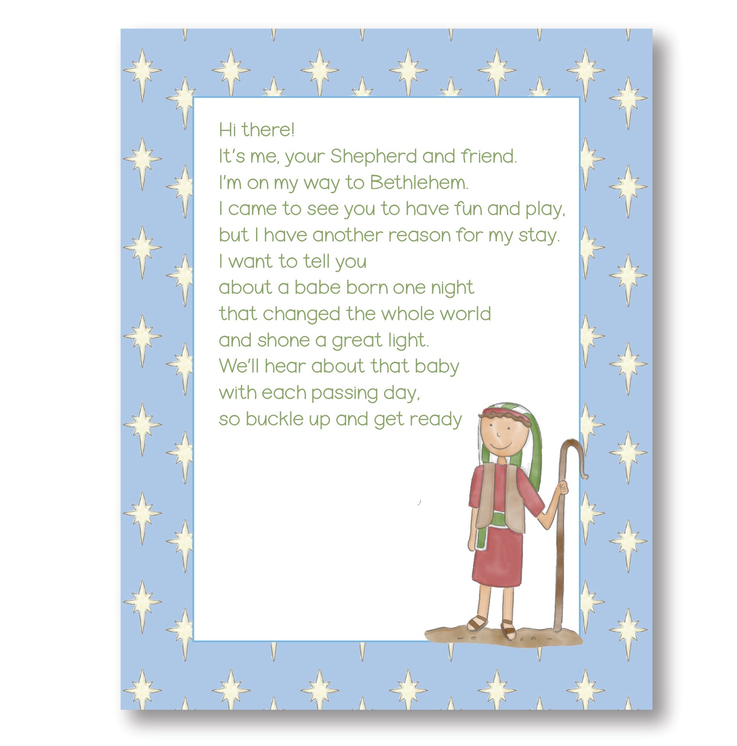 Shepherd's Journey to the Manger