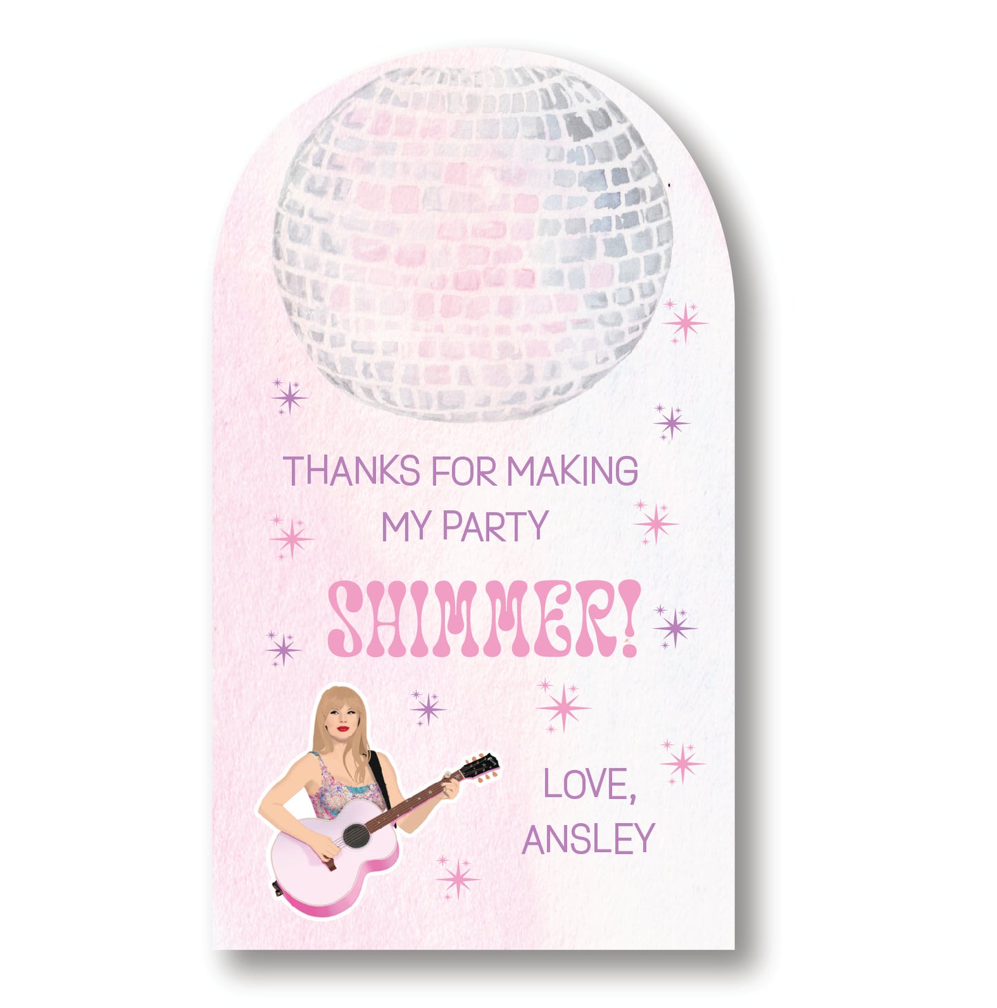 Shimmer Arch Party Tag