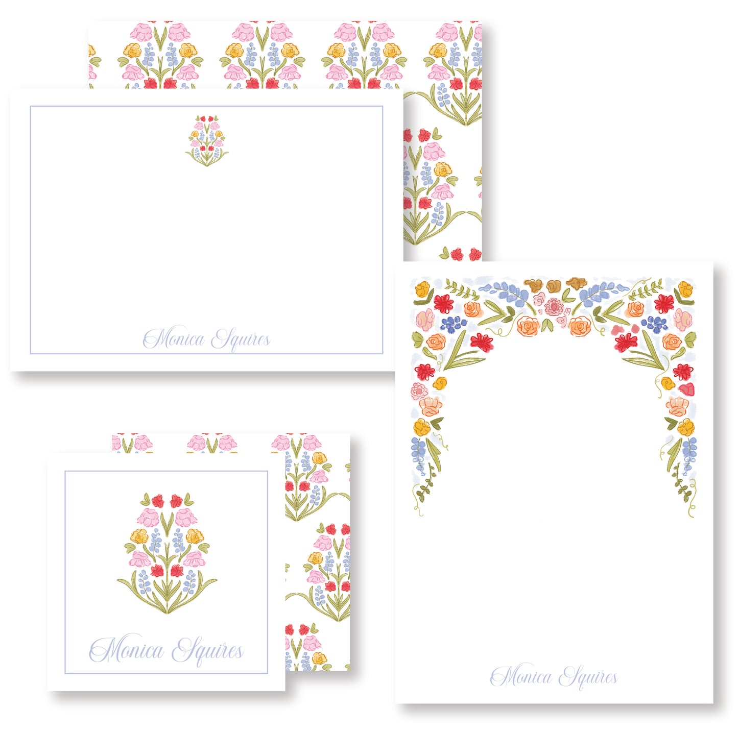 Full Floral Stationery Set