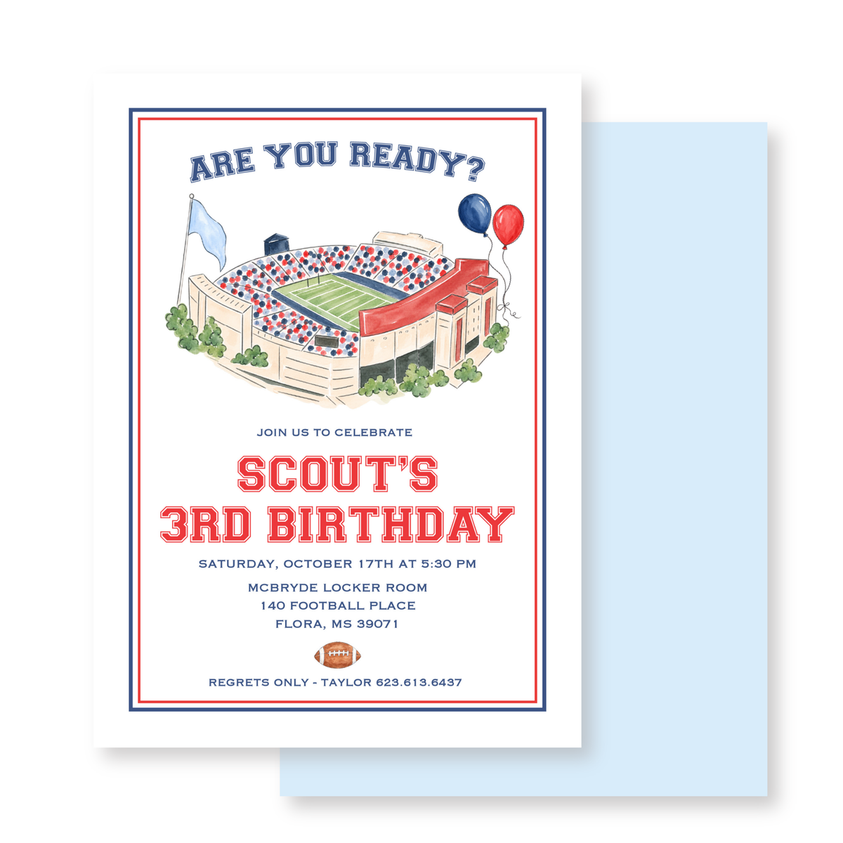 Football Stadium Invitation