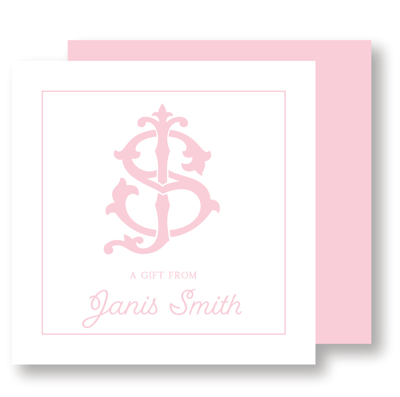 Monogram Chic Enclosure Card