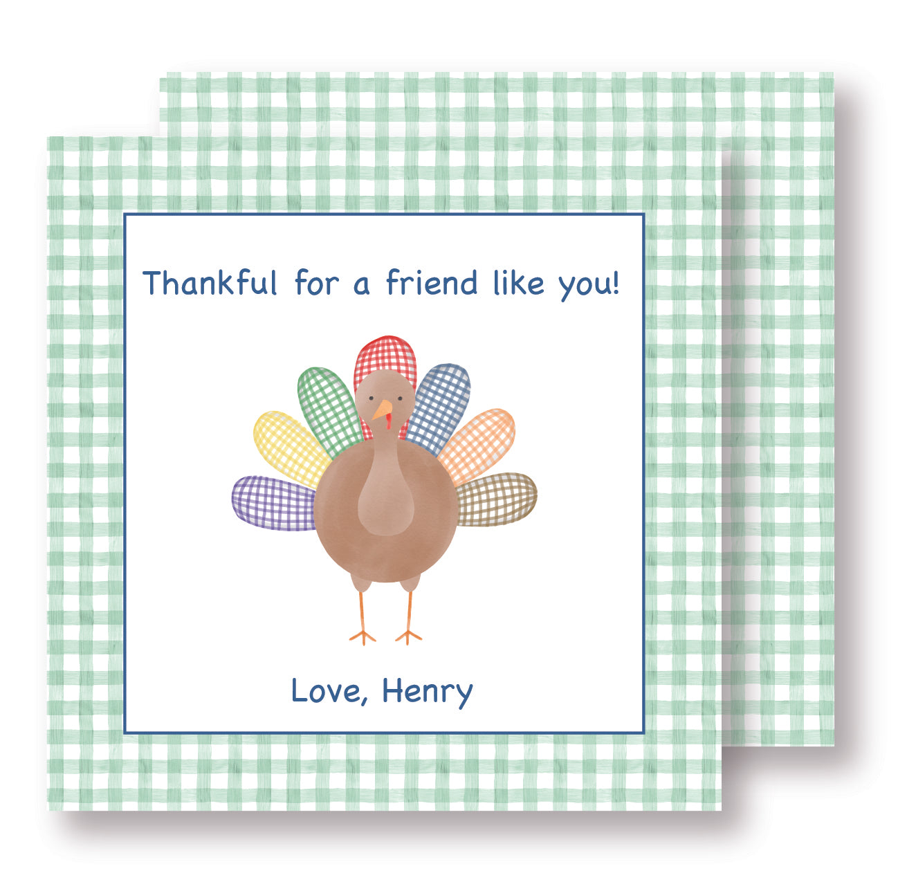 Green turkey tag
