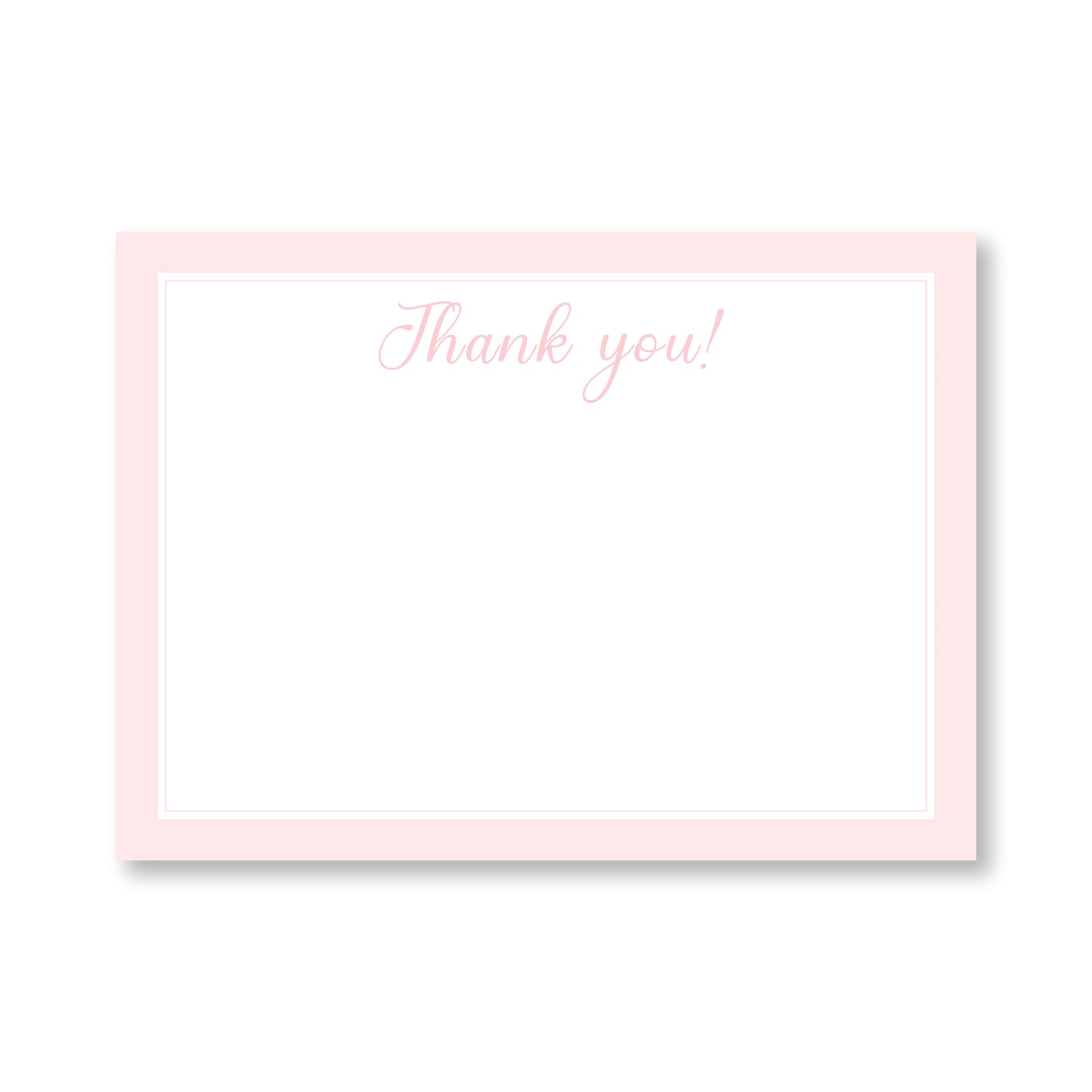 Pink Thank You Notes