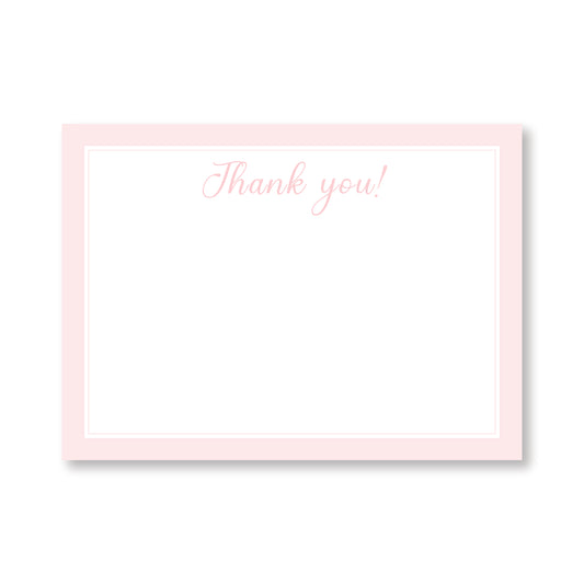 Pink Thank You Notes