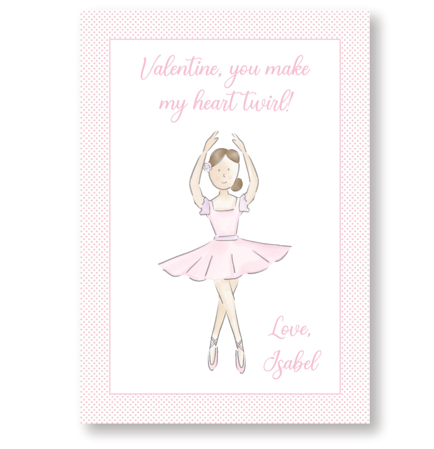 Ballet Valentine Tag