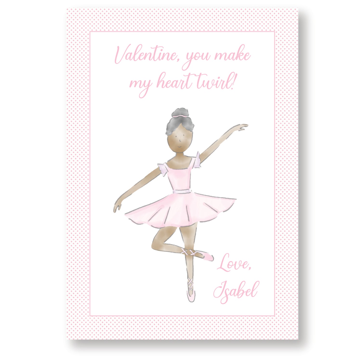 Ballet Valentine Tag