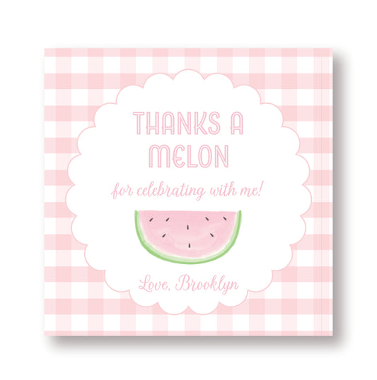 Watermelon Party Tag