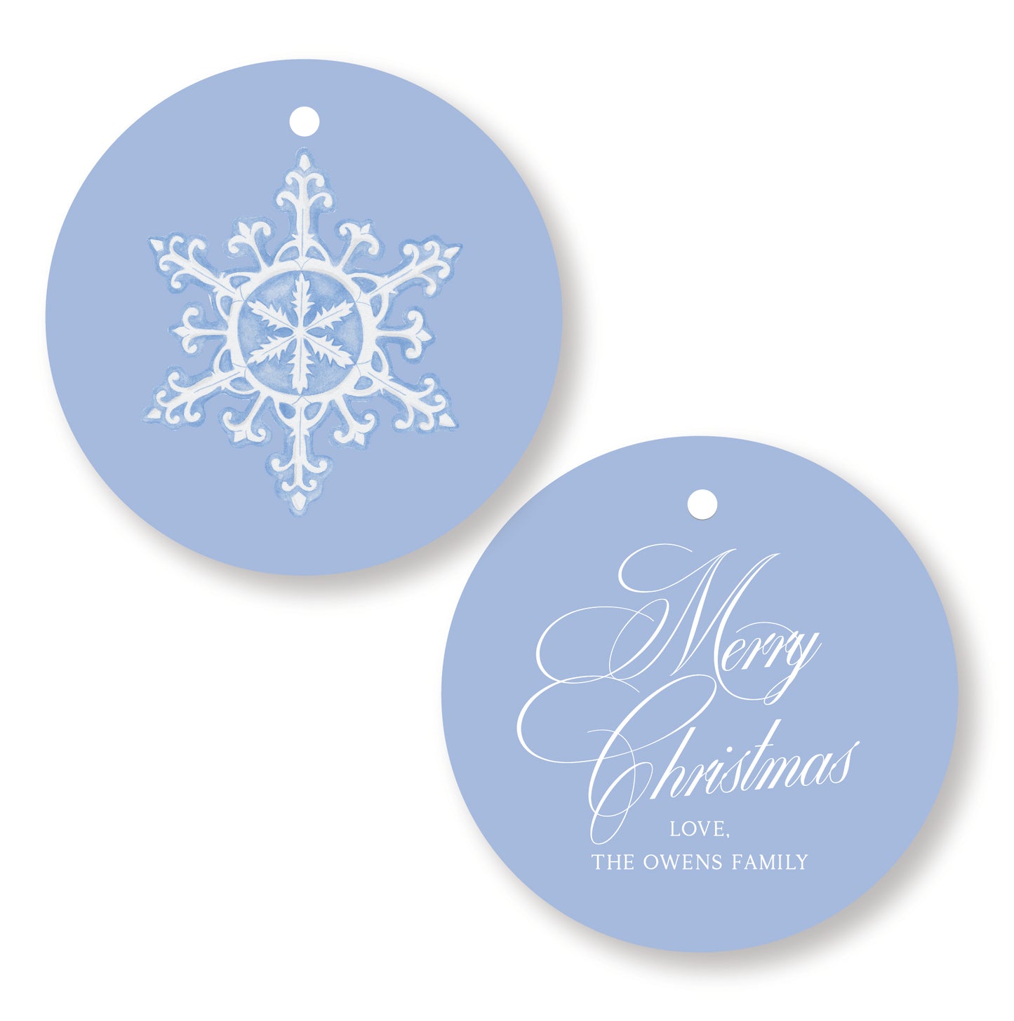 Wedgewood Circle Tag