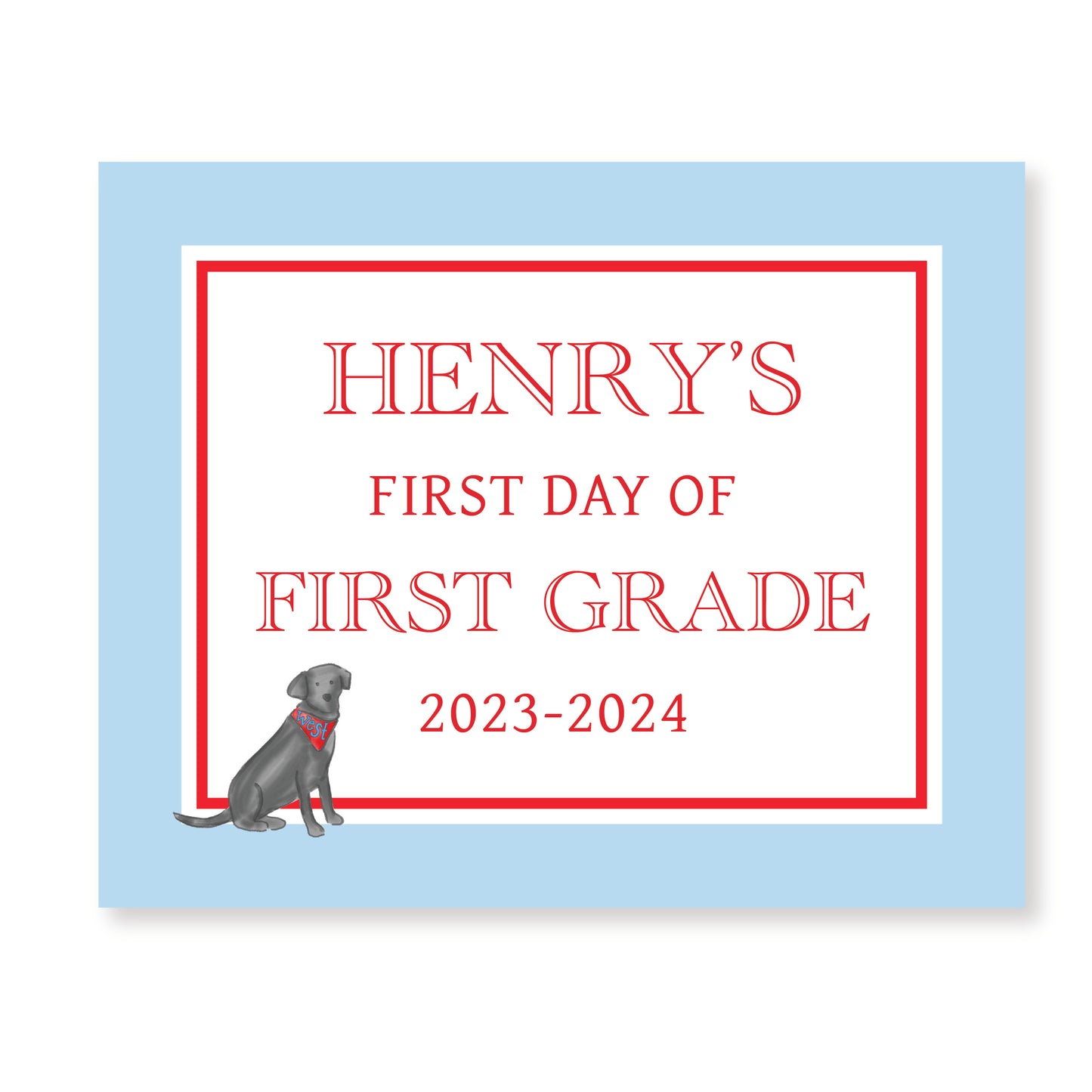 First and Last Day of School Sign- Merlin