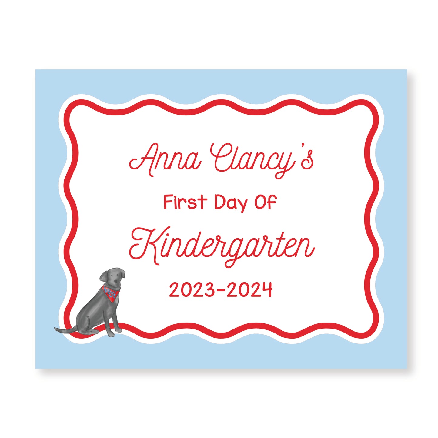 First and Last Day of School Sign- Merlin