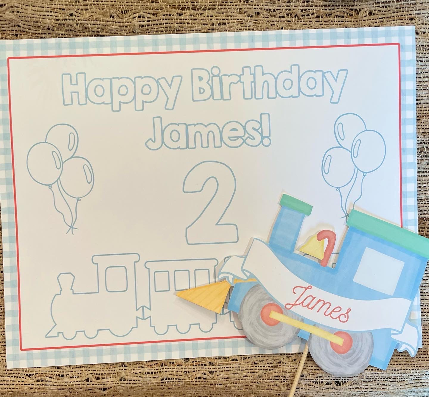 Train Cake Topper