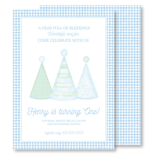 1st Birthday Boy Invitation