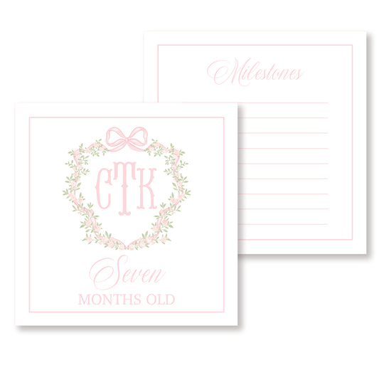 Pink Monogram Milestones