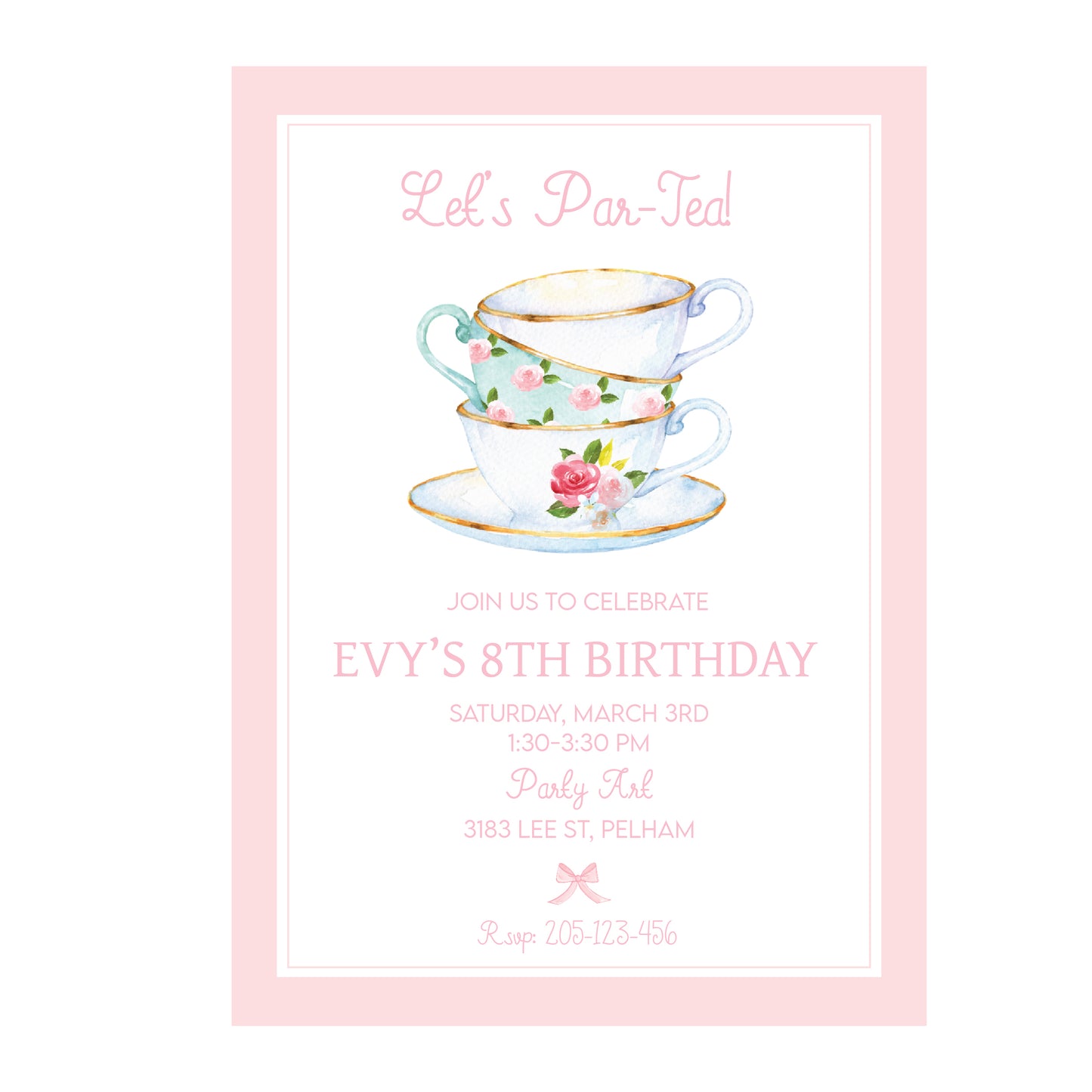 Par-Tea Invitation