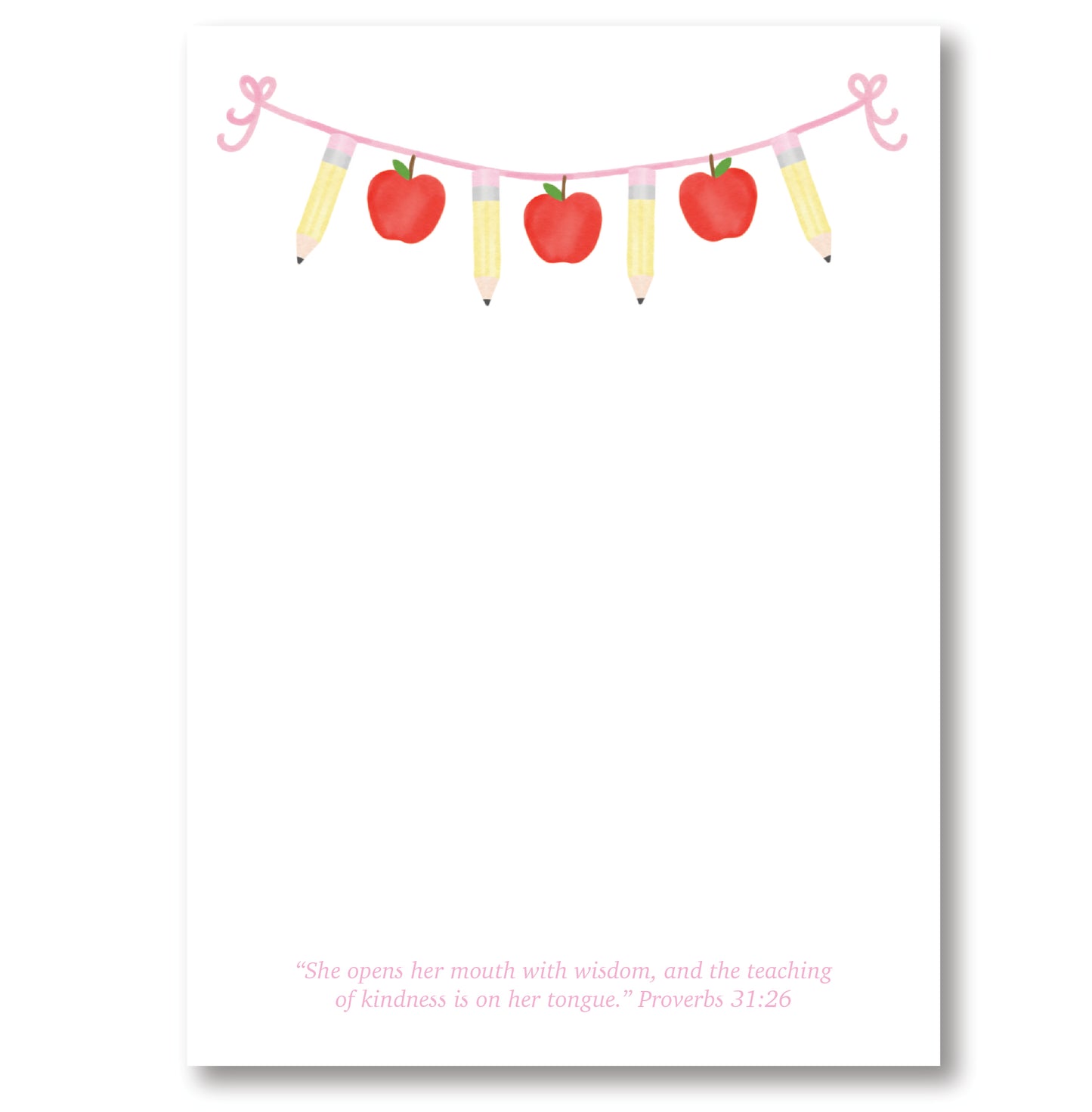 Teacher Banner Verse Notepad