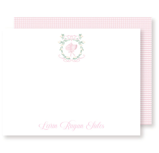 Baby Bonnet Stationery