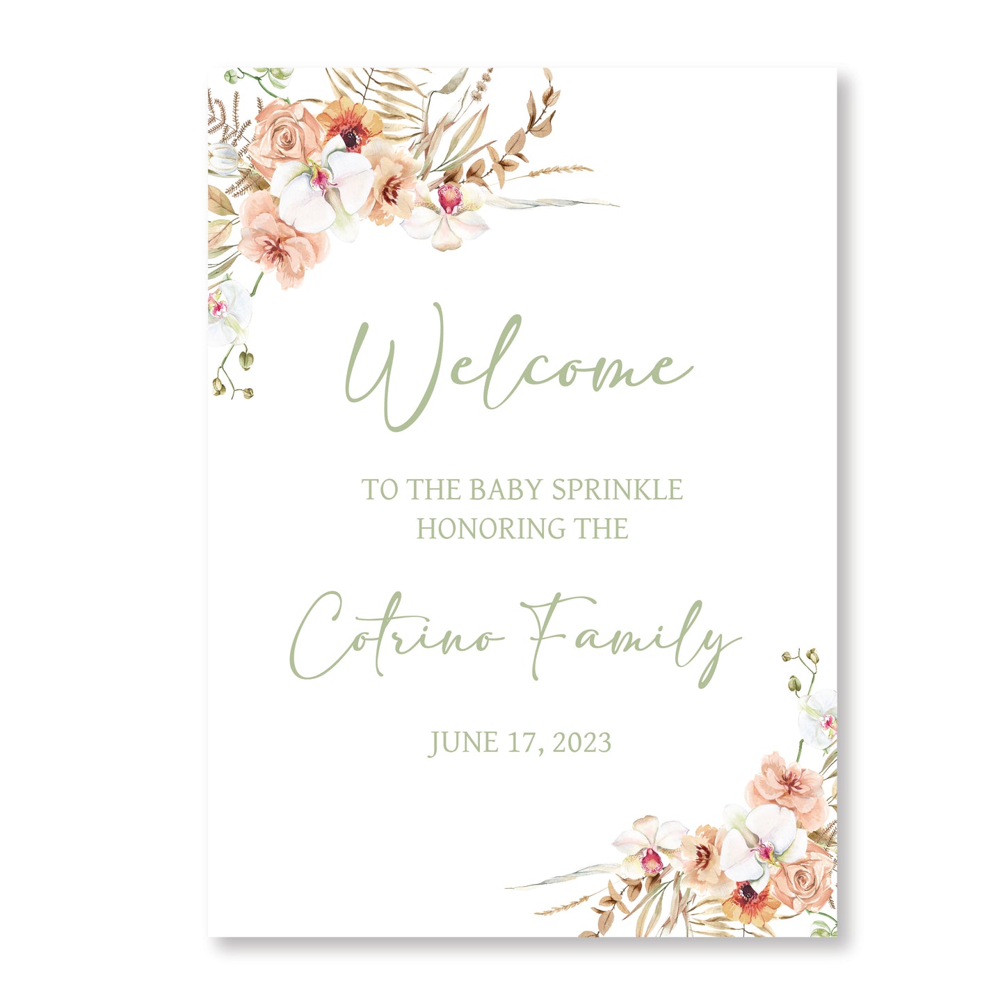 Boho Baby Shower Sign
