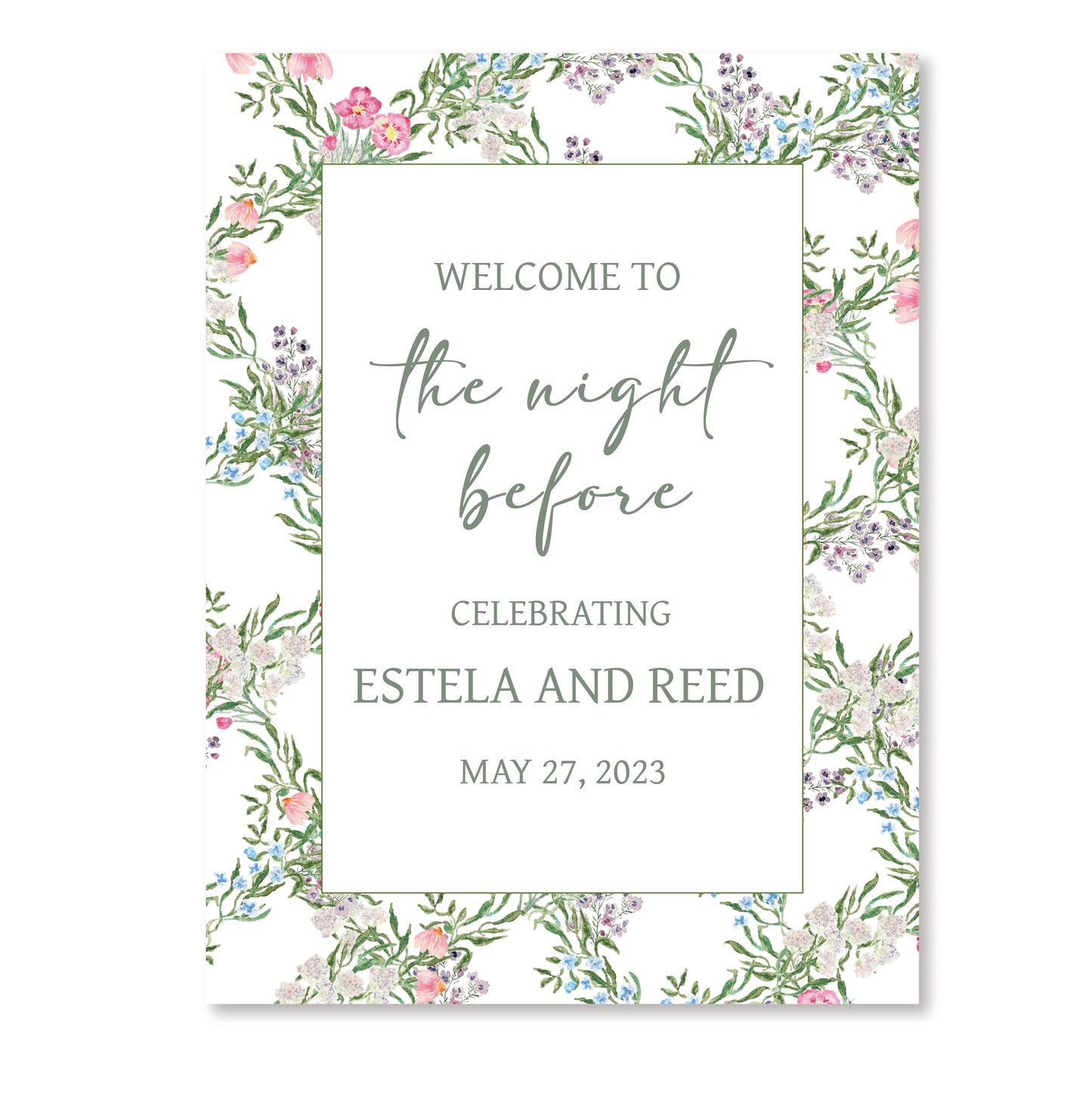 Bridal Rehearsal Dinner Sign