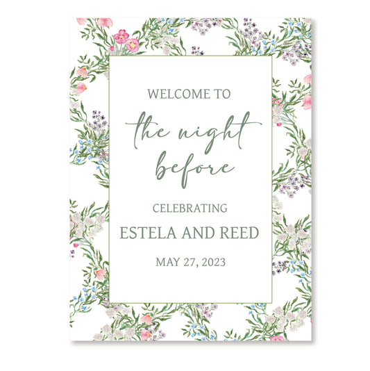 Bridal Rehearsal Dinner Sign