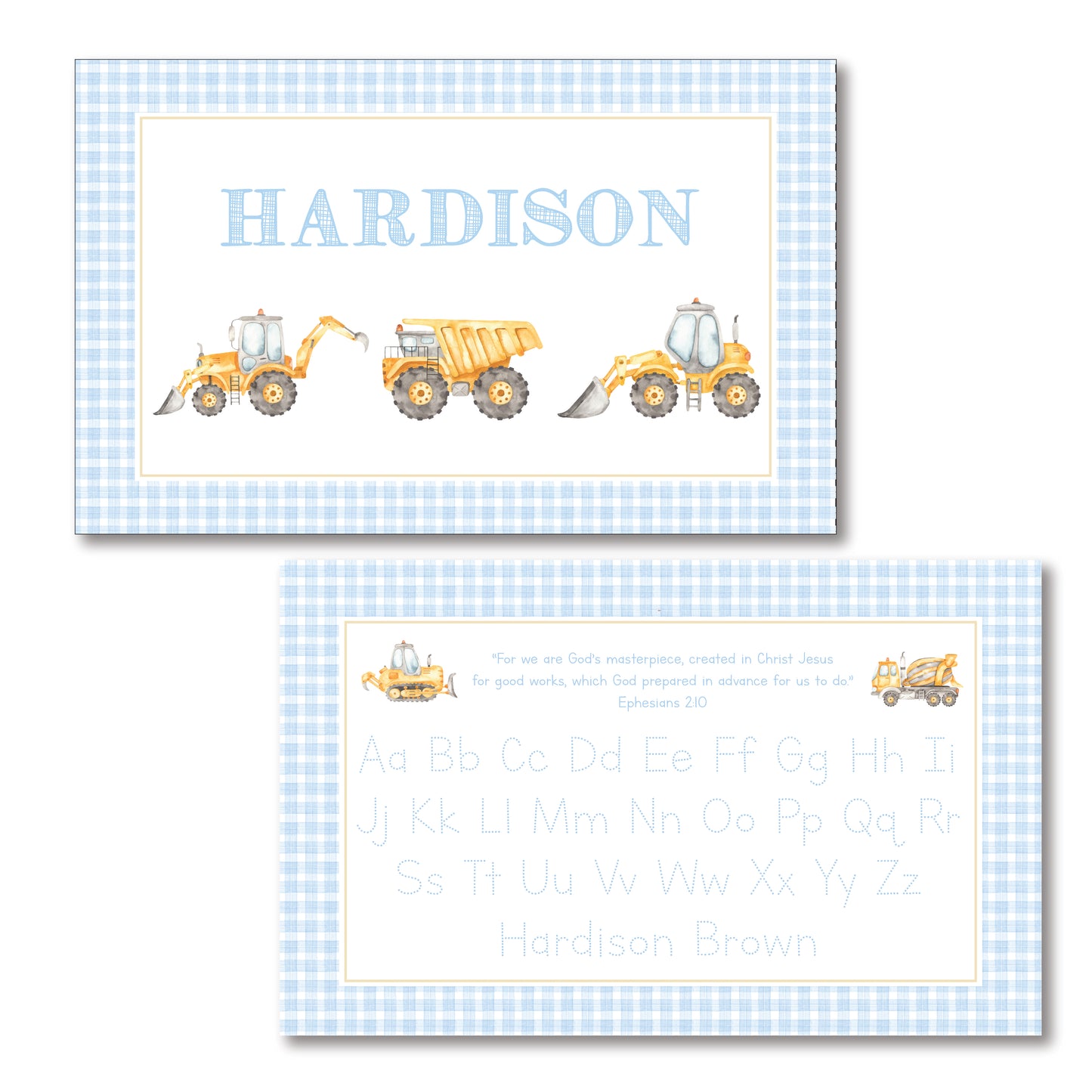 Construction Placemat