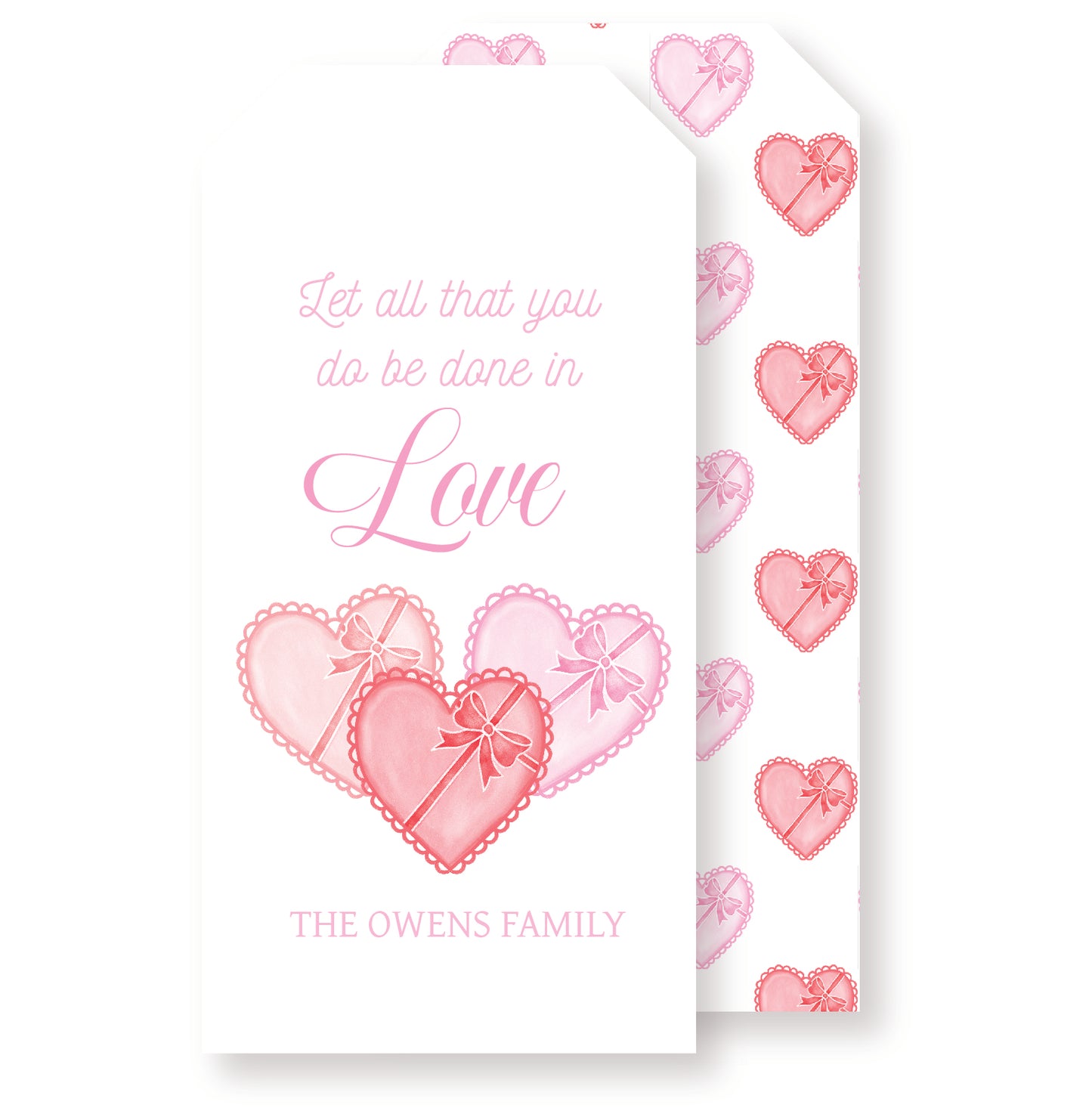 Be Done in Love Valentine Tag