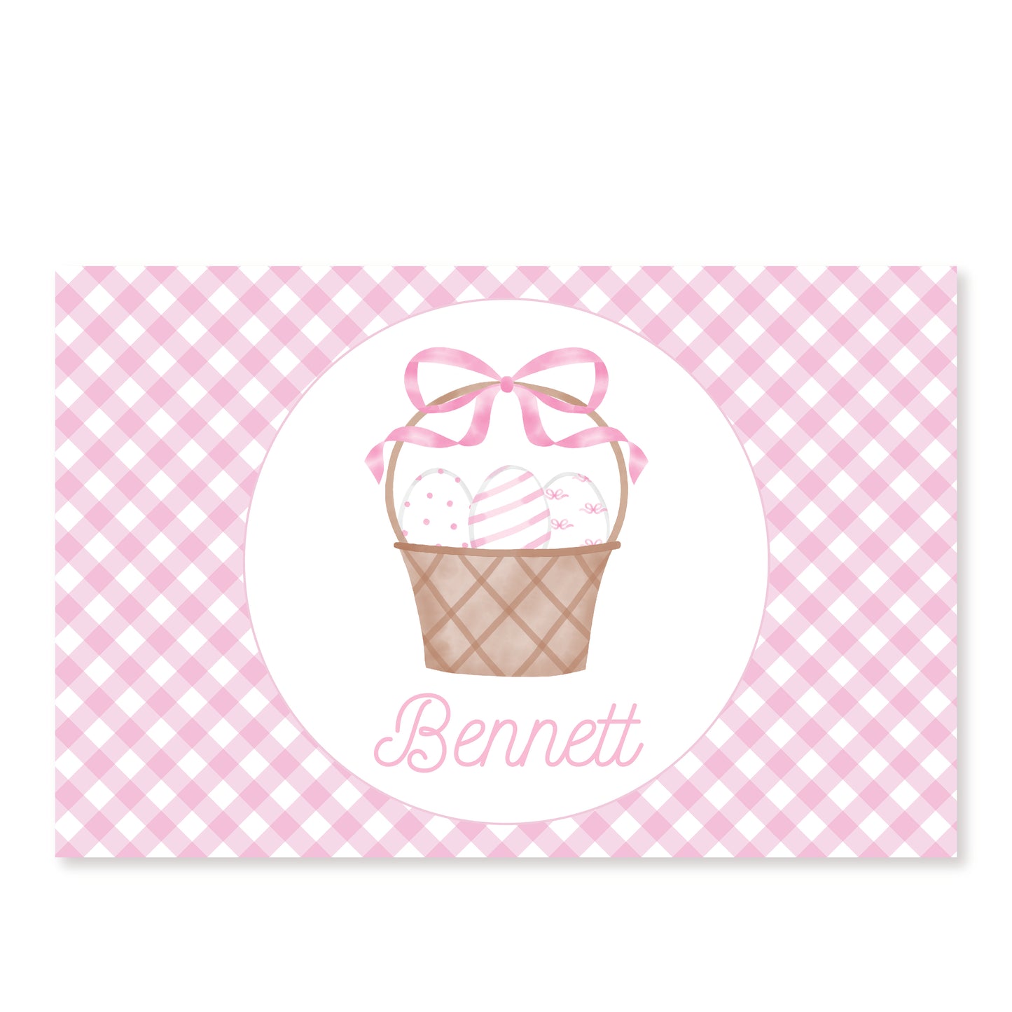 Valentine/ Easter Placemat Pink