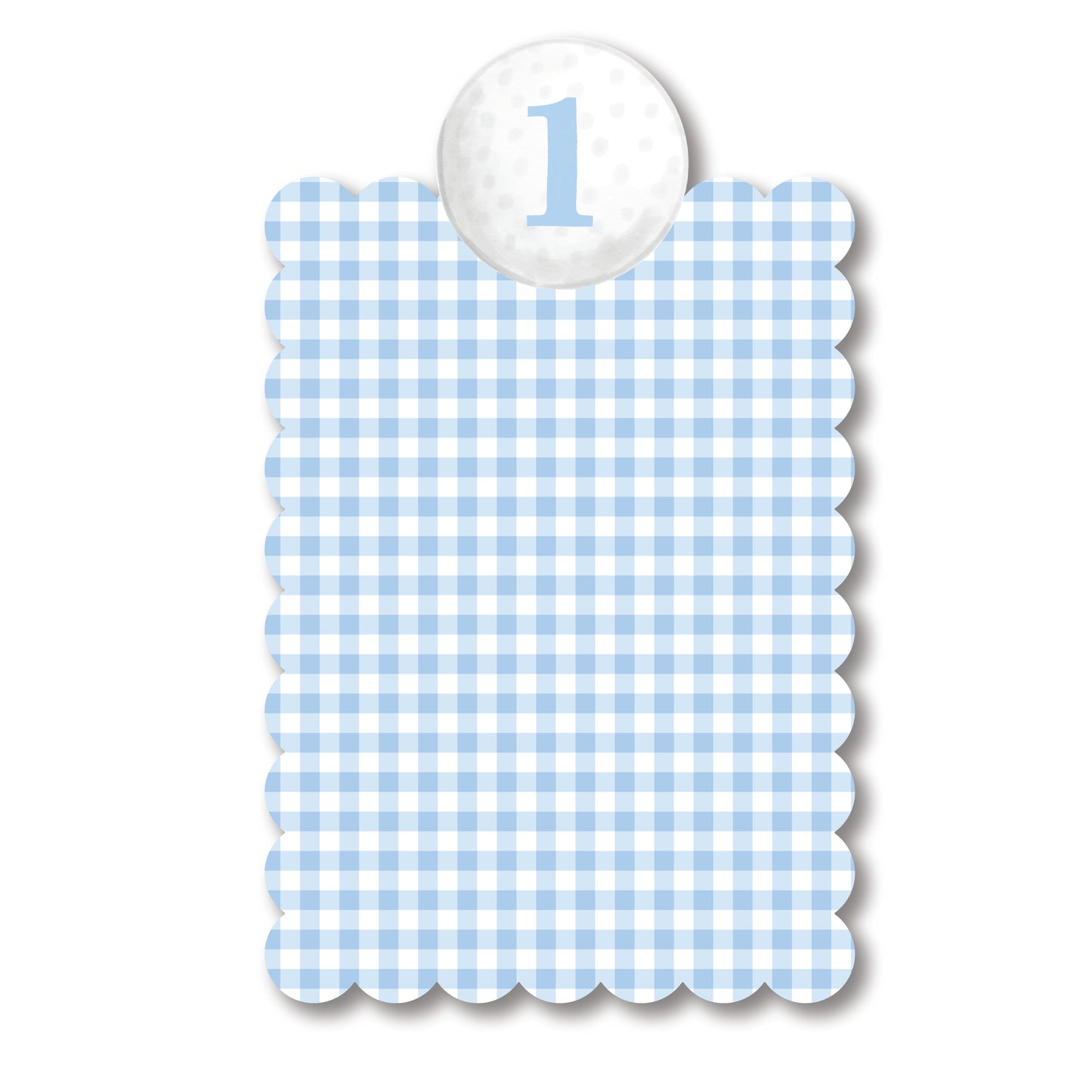 Golf Gingham Monthly Banner