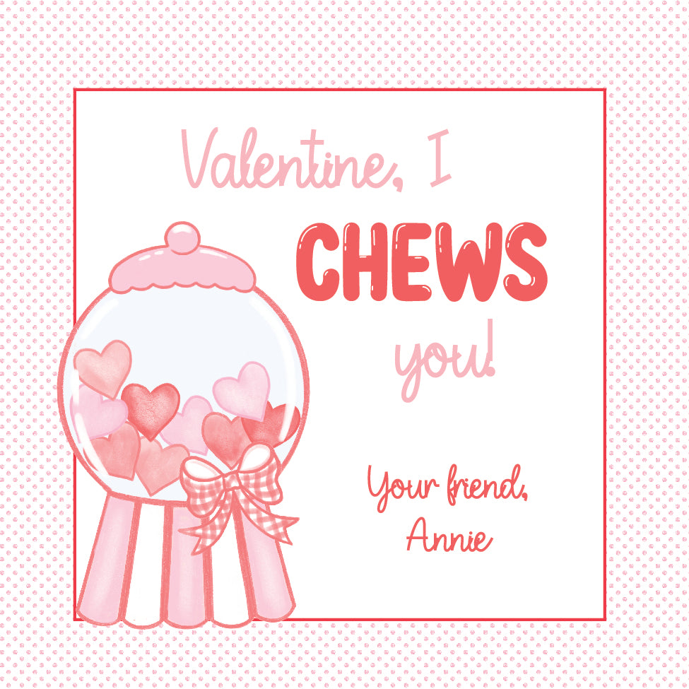 Pink BubbleGum Valentine