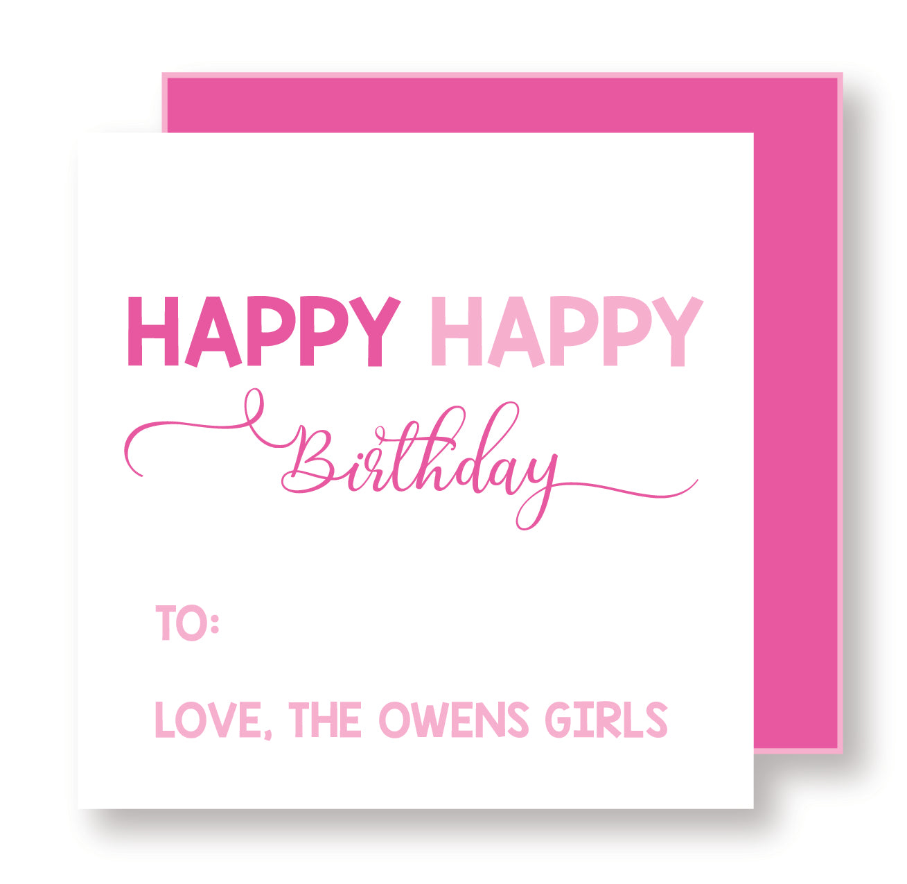 Happy Happy Birthday Pink
