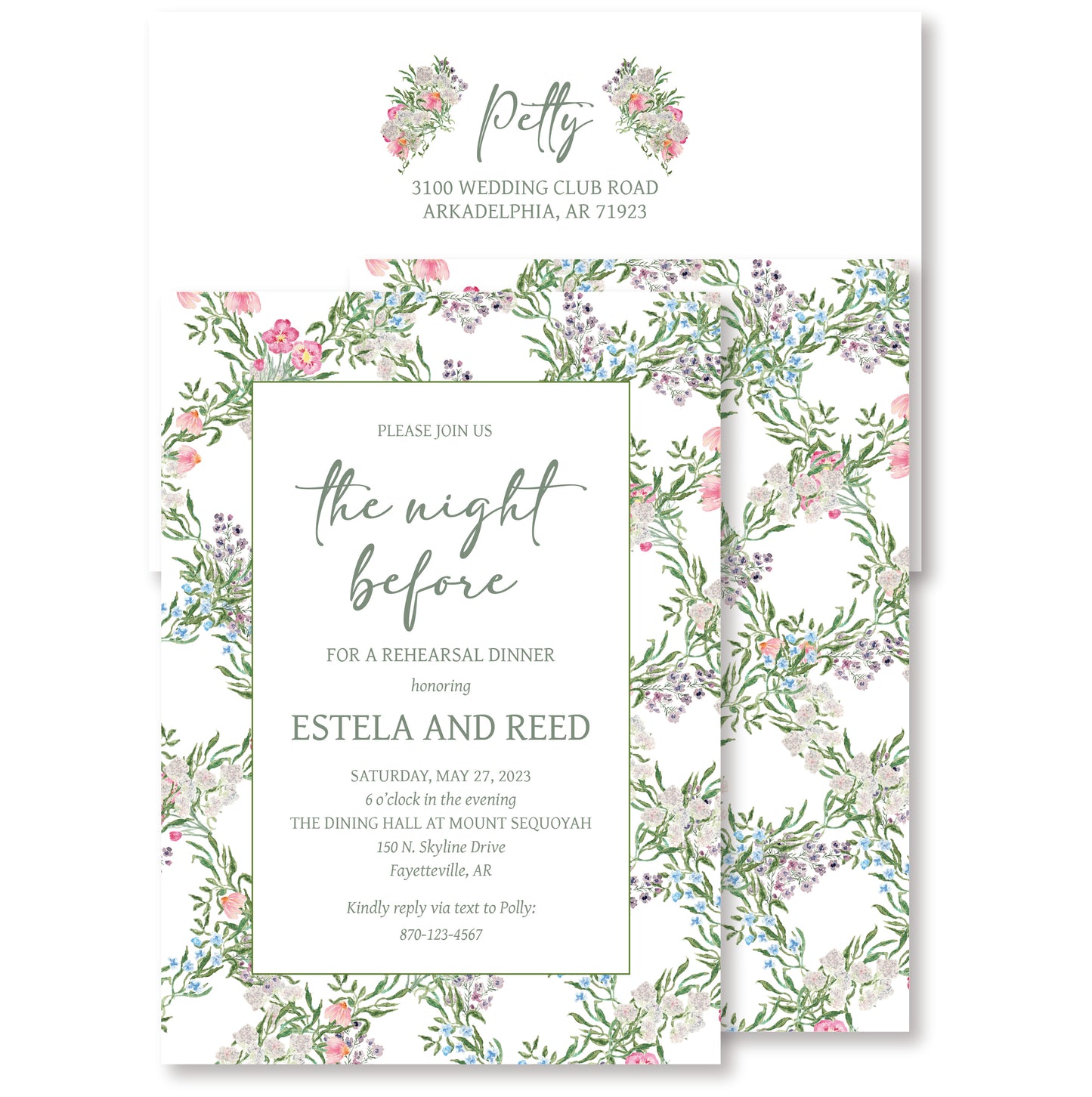The Night Before Invitation
