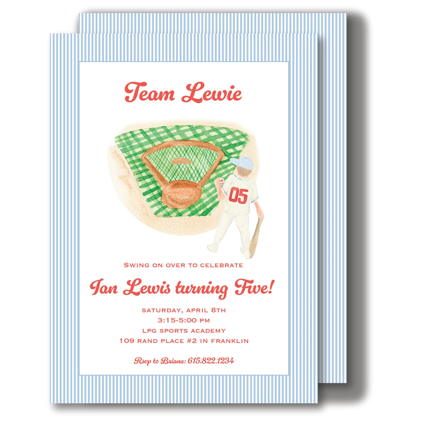 Baseball Invitation