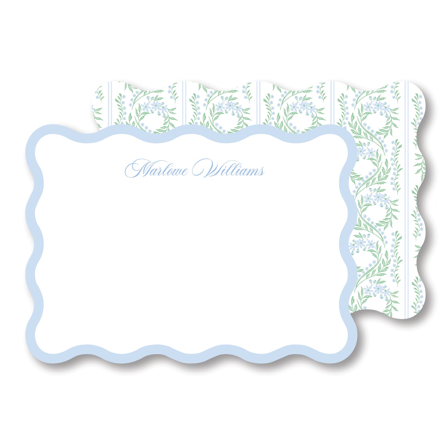 Wavy GrandMillenial Stationery
