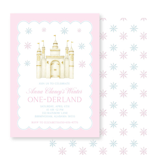 Winter One-Derland Invitation