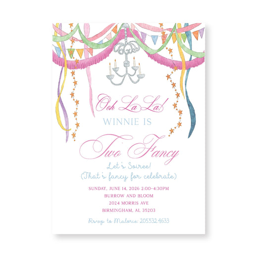 Fancy Nancy Invitation