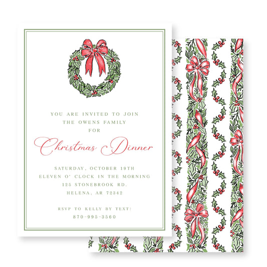 Christmas Dinner Invitation