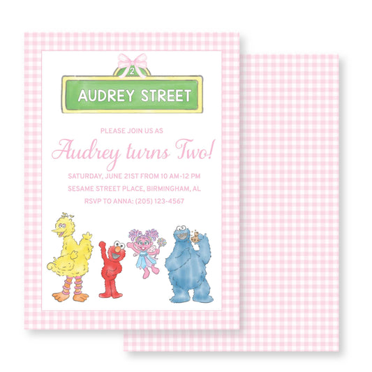 Sesame Street Invitation