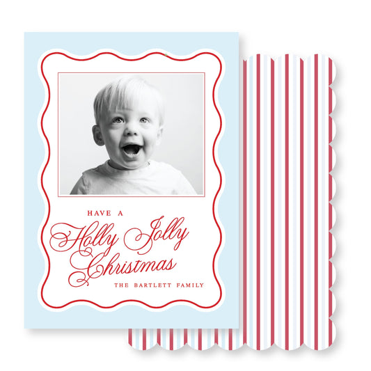 Holly Jolly in Blue & Red