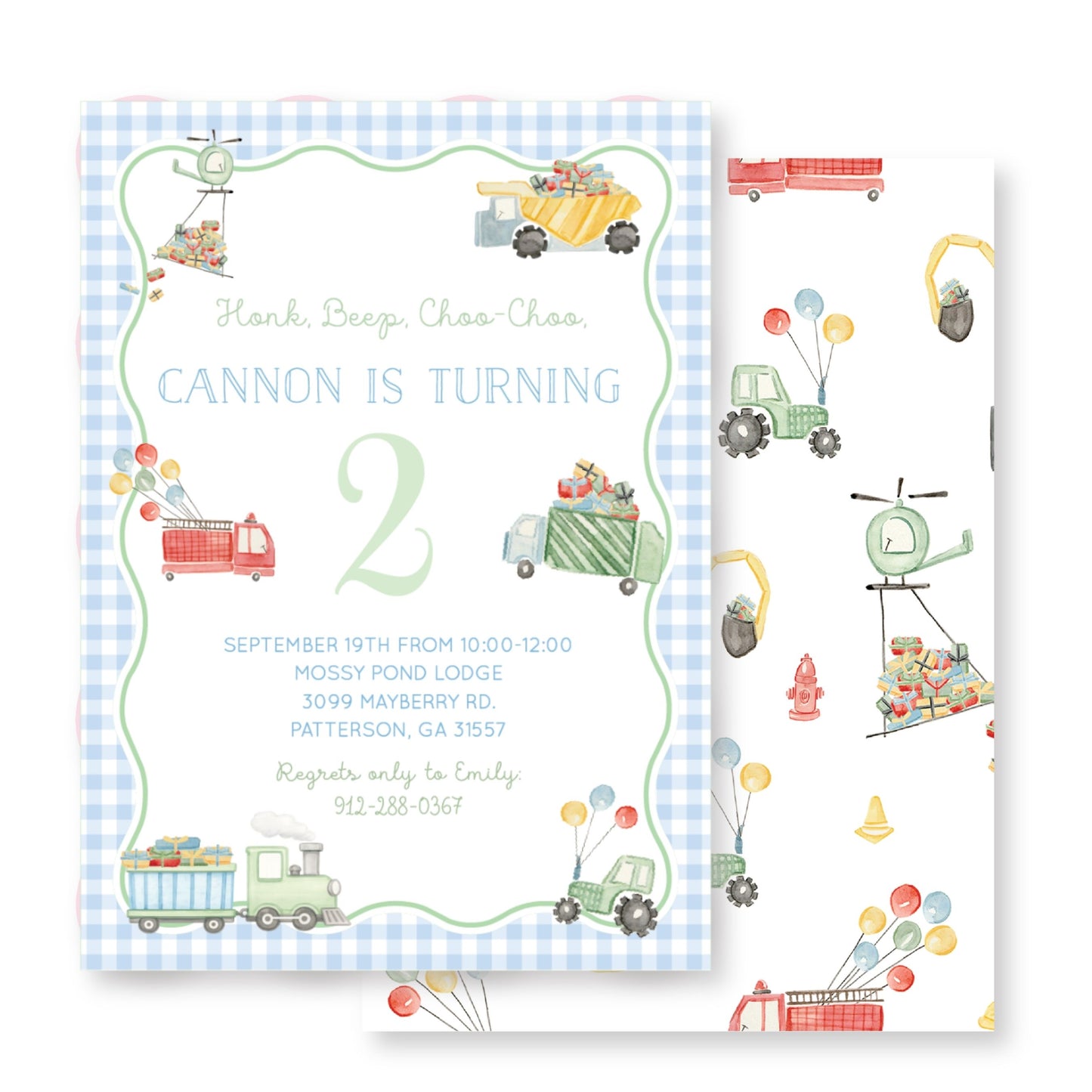 Things That Go Birthday Invitation | Transportation Birthday Party