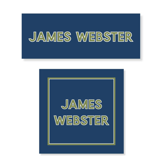 School Resistant Name Label Stickers (choose your own color)